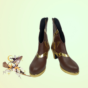 cosplay鞋靴子崩坏3黄昏魔女布洛妮娅鞋子cos鞋定制 支持来图定做
