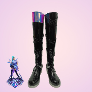 cosplay鞋英雄联盟萨勒芬妮 KDA星籁歌姬鞋子cos鞋定制动漫鞋定做
