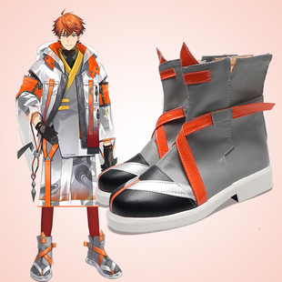 cosplay鞋靴子彩虹社虚拟主播3skm北见游征cos鞋定制大码来图定做