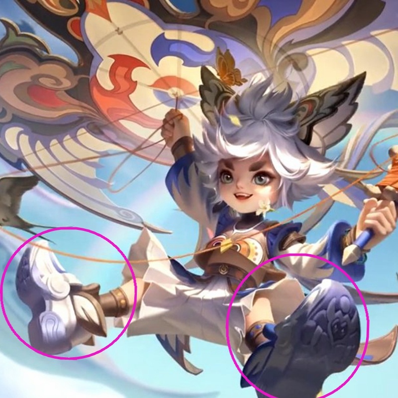 王者荣耀cos李元芳飞鸢探春鞋子