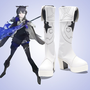 高跟定做 定制动漫鞋 cosplay鞋 子演出靴明日方舟缄默德克萨斯cos鞋
