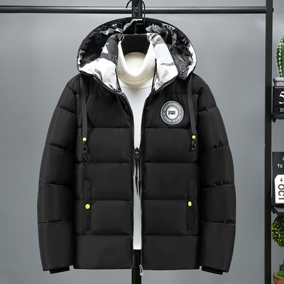 棉服男款冬季青少年防寒加厚棉衣