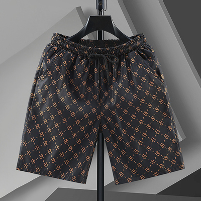 夏季男士速干修身五分沙滩短裤