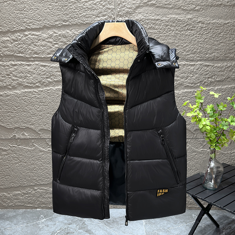 新款加厚棉马甲男帅气百搭