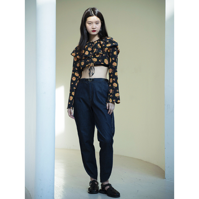 短款造型长袖假两件限量开衫