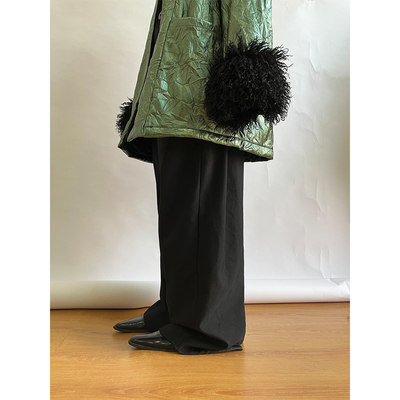 小众滩羊毛中长皮原创