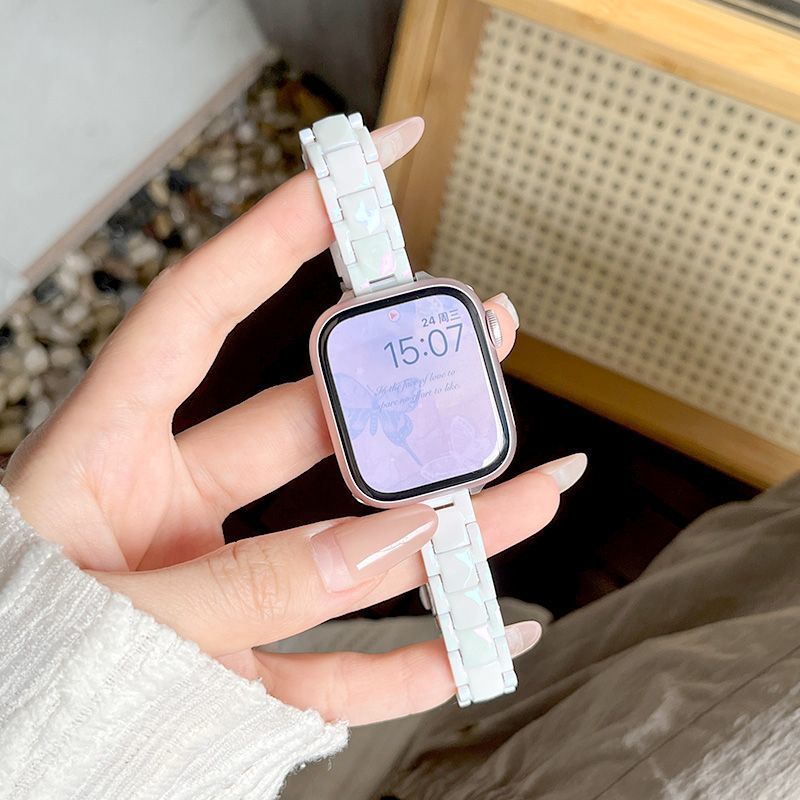 适用适用华为fit3手表表带watchfit2三珠镭射透气替换腕带夏季女