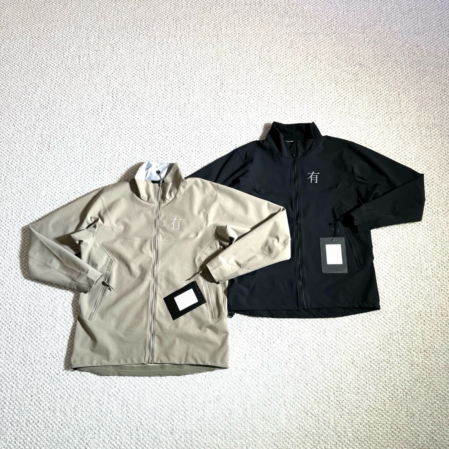 Gamma Jacket M 纯色Logo刺绣户外防风软壳立领夹克外套春秋 男软