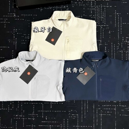 Olera 华夫格25FW刺绣logo户外通勤防风透气保暖立领夹克外套男款