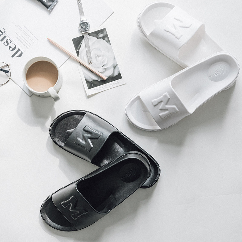 Korean Edition Home black and white lovers sandals  men and women summer indoor Northern Europe Home Furnishing Shower Room take a shower non-slip slipperin the Home Daily , Shoes Accessories , Home shoes  category - from Buy2taobao.com to provide professional Taobao agent buy service