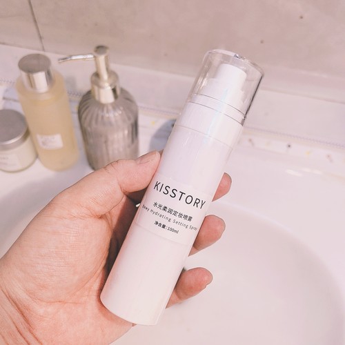 kisstory 618大促   水光柔润定妆喷雾100ml+ 黑霜 妆前霜20g