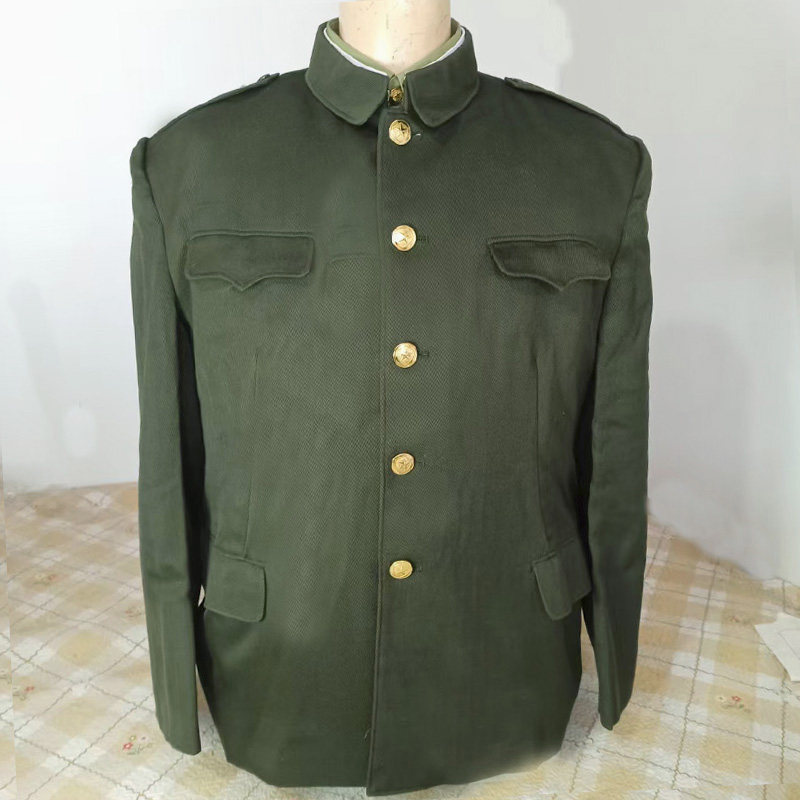 正品89式马裤呢加厚冬常服军绿色中山服套装老兵怀旧收藏职业服装