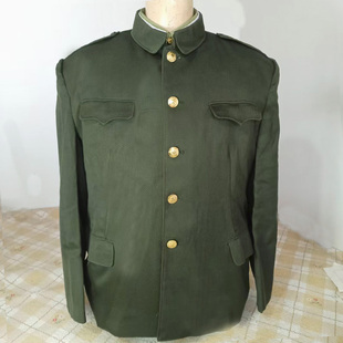 正品89式马裤呢加厚冬常服军绿色中山服套装老兵怀旧收藏职业服装