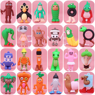 卡通山海经立体软胶小公仔外国跨境动漫周边盲盒学生节日包包挂饰