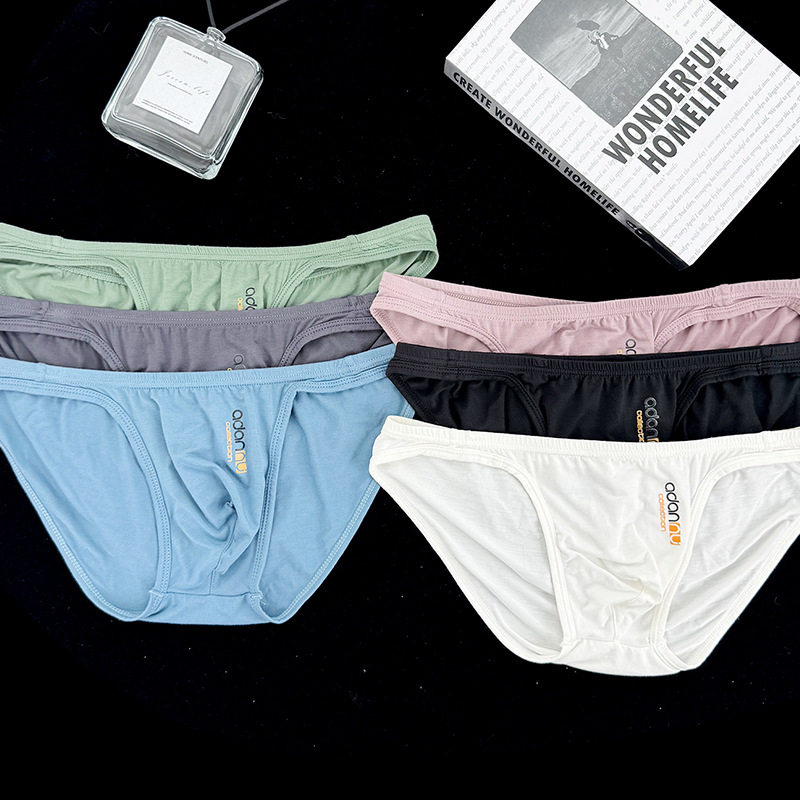 小伟学长性感男士莫代尔内裤低腰运动透气小三角纯色简约三角裤,女士内衣/男士内衣/家居服,男三角内裤,淘宝优惠券,粉丝福利购,淘宝优惠卷