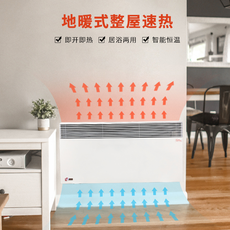 取暖器家用大面积节能省电暖风机壁挂立对流式电暖气片速热电暖器