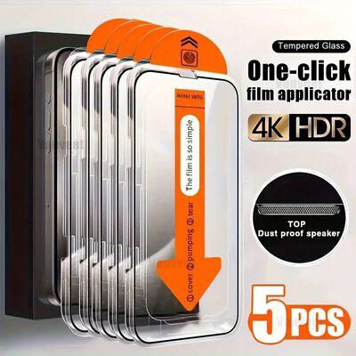 Tempered Glass Screen Protector For iPhone 16 15 14 13 12 11