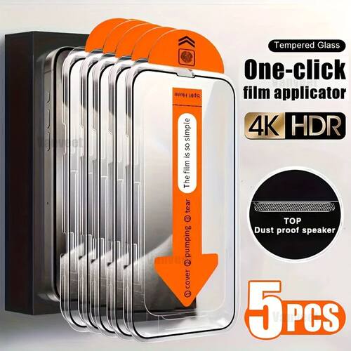 Tempered Glass Screen Protector For iPhone 16 15 14 13 12 11