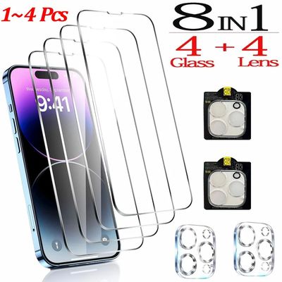 HD Screen Protector For iPhone 16 15 14 Pro Max Tempered Gla