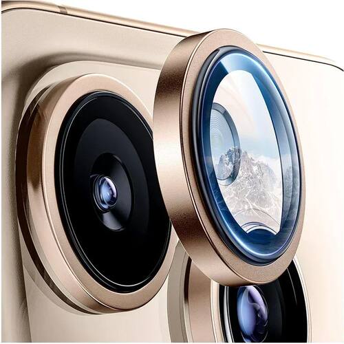 Desert Titanium Tempered Glass Camera Lens Protector Cover F