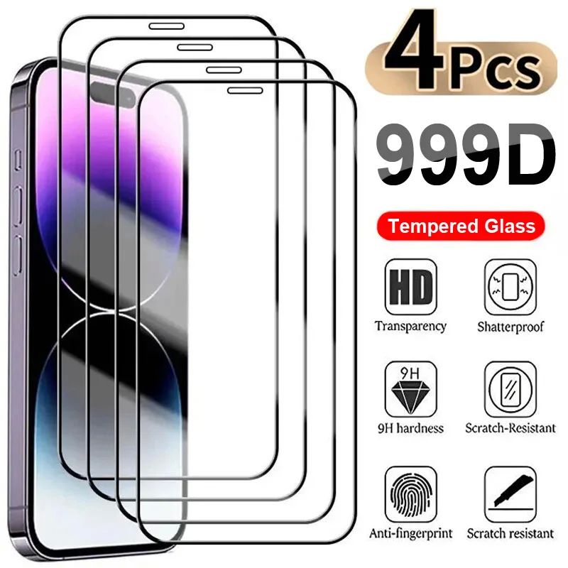 Full Cover Tempered Glass For iPhone 7 8 Plus X Screen Protector Cover For iPhone Protection Glass