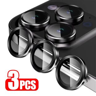 3pcs Camera Lens Protector For iPhone 16 15 14 13 12 Pro Max