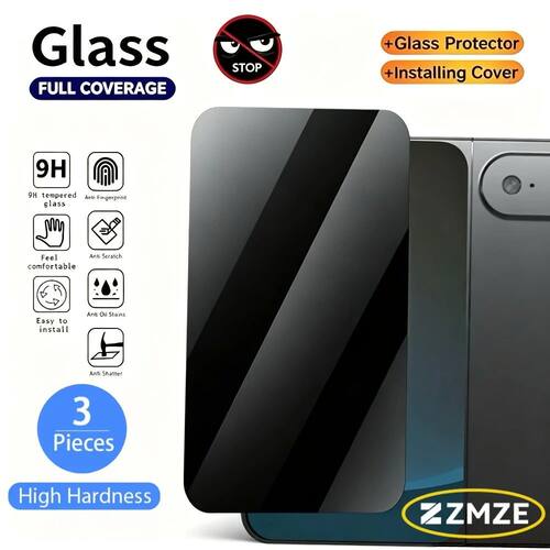 3Pcs Privacy Tempered Glass Films Design For Apple Foldable
