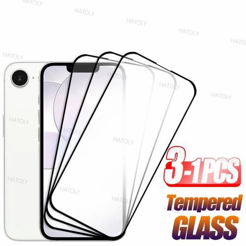 3/2/1PCS Tempered Glass For iPhone 17e Screen Protector For apple iPhone 16e Full Cover Protective