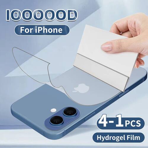 4-1Pcs Back Hydrogel Film For iPhone 17 Pro Max Soft Clear S