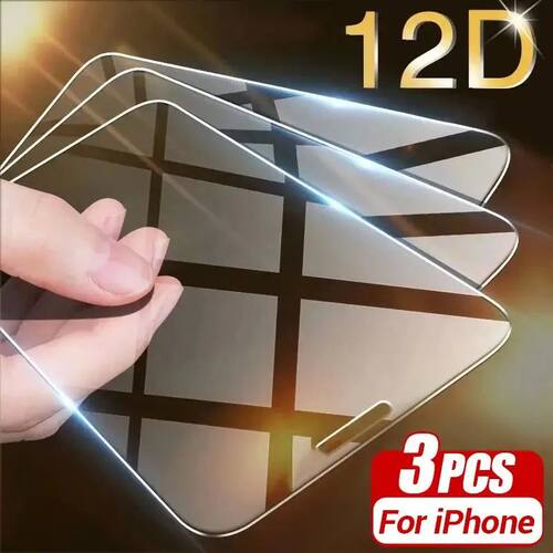 3PCS HD Clear Tempered Glass Screen Protector for iPhone 17