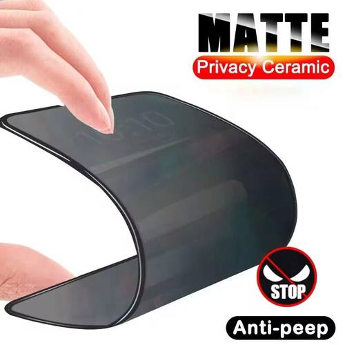 Matte Ceramic Privacy Screen Protectors For iPhone 15 14 13 12 11 16 ProMax 8 7 6 Plus X XS XsMax SE