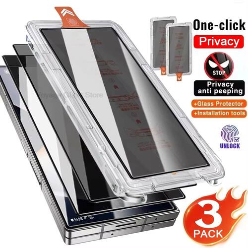 Dust Free Privacy Tempered Glass For iPhone 17 16 Pro Max 15