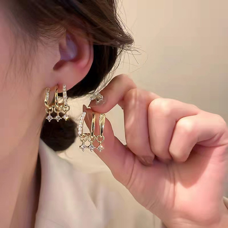 star shining personalized earrings korean jewelry wedding