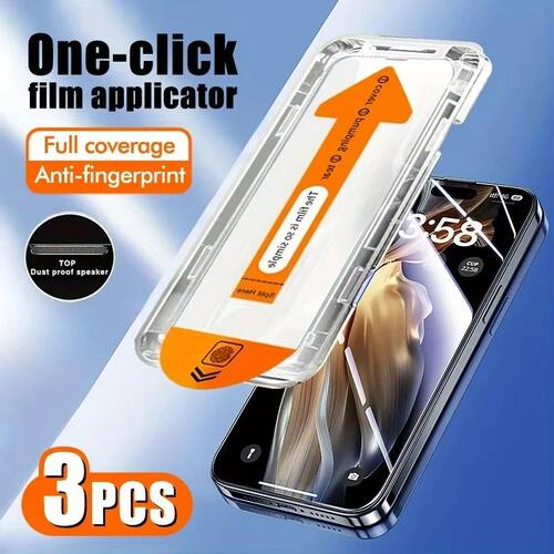 HD Screen Protectors For iPhone 17 16 Pro Max 15 14 Plus 13