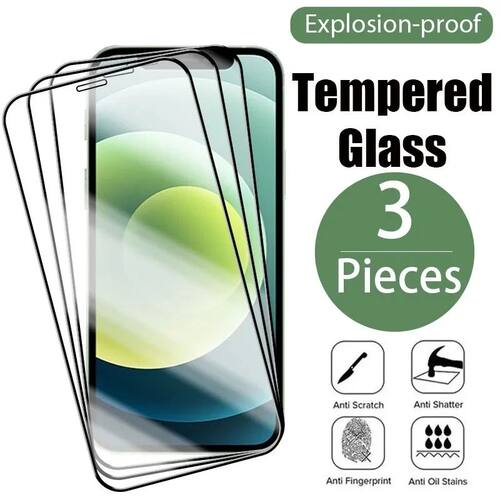 3PCS 9D Protective Glass Screen Protector for iPhone 15 14 1
