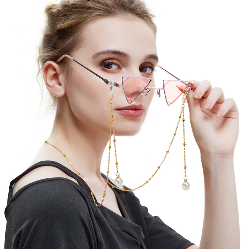 Pearl Pendent Glasses Chains Women Sunglasses Eyewears Cord