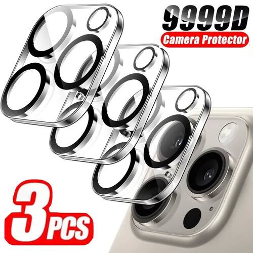 3PCS Full Cover Camera Lens Protector For iPhone 16 Pro Temp