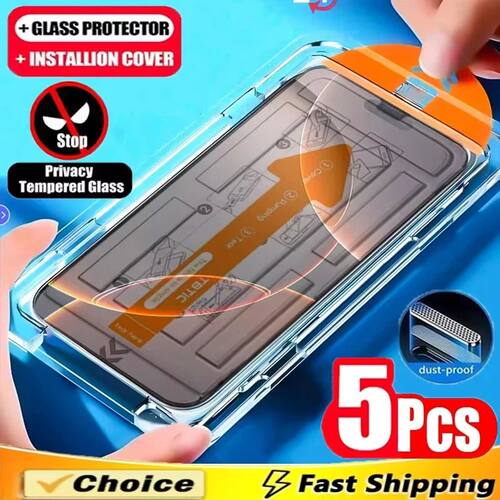 1-5PCS Privacy Dust Free Easy Install Screen Protector For X