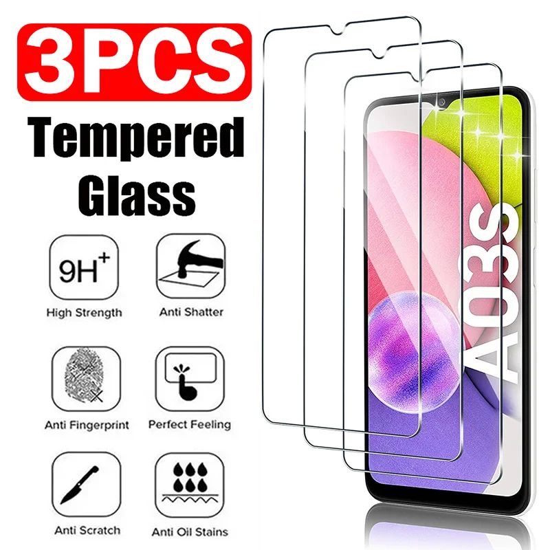 3PCS Tempered Glass For Samsung Galaxy A02 A22 4G A32 5G A72