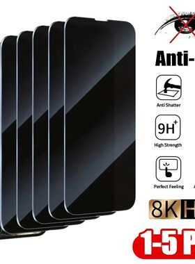 1-5Pcs Anti-spy Tempered Glass for IPhone 16 15 14 13 12 14Pro 13Pro Max Screen Protector Cover
