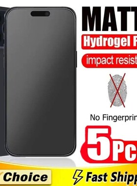 5PCS Matte Screen Protector For iPhone 16 Pro 17 13 11 Air Ceramic Film For iPhone 6 7 8 Plus XR XS