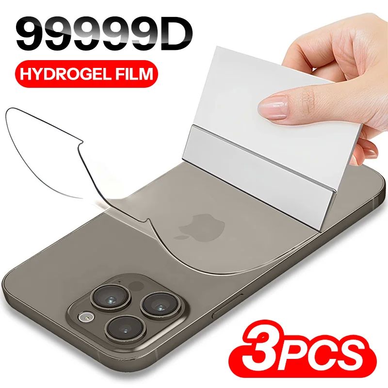 3Pcs Hydrogel Film For iPhone 16 15 14 13 12 11 Pro Max Mini