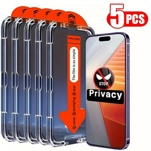 Anti-Spy Tempered Glass For iPhone 13 12 Mini 11 14 15 Plus 16 Pro Max 17 Air 16e Privacy Screen