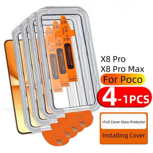 4/3/2/1pcs For Poco X8 Pro Glass Xiaomi Poco X8 Pro Tempered