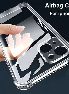 Transparenty Shockproof Clear Silicone Case For iPhone Protective Shell For iphone Soft Back Cover