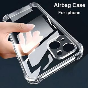 Transparenty Shockproof Clear Silicone Case For iPhone Protective Shell For iphone Soft Back Cover