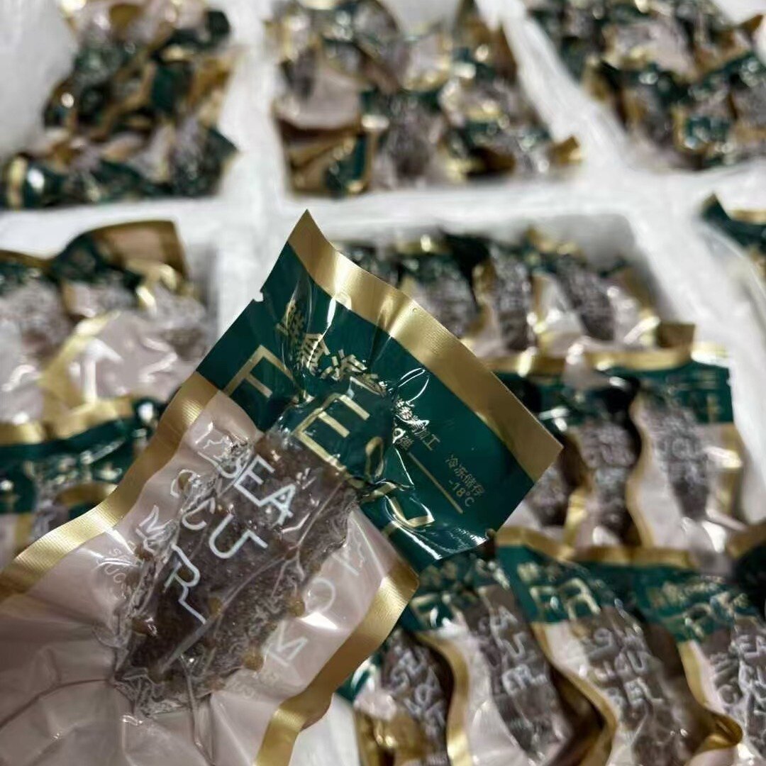 大连即食海参新鲜底播辽参独立包装袋非淡干海参干货工厂