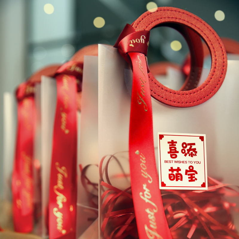 免折叠伴手礼袋满月乔迁生日