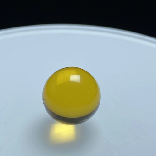天然缅甸琥珀绿茶植物珀爆花单珠,重1.4克,规格13.7mm