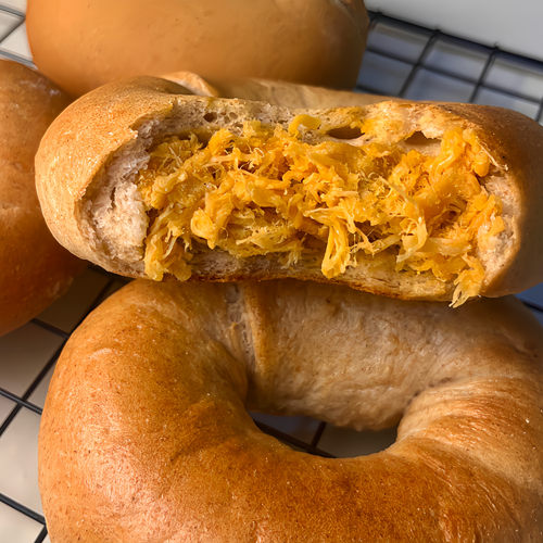 四季健康全麦蛋黄肉松Bagel无糖